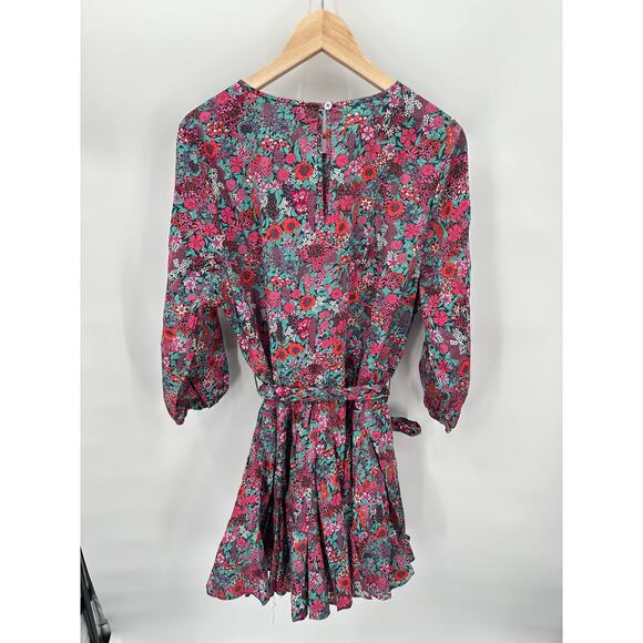 EVEREVE NWT Sutton Cotton Tie Waist Floral Dress // XL - Picture 13 of 16